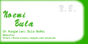 noemi bula business card